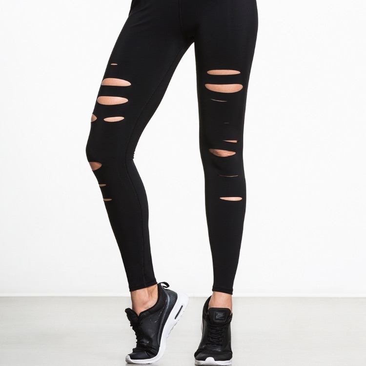 Alo Yoga Ripped Warrior Leggings - Xs